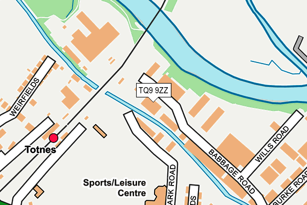 TQ9 9ZZ map - OS OpenMap – Local (Ordnance Survey)