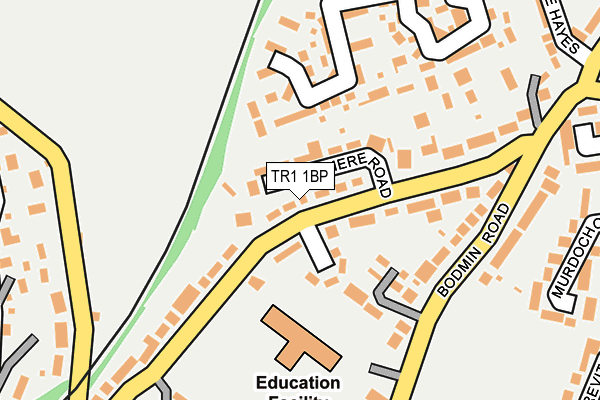 TR1 1BP map - OS OpenMap – Local (Ordnance Survey)