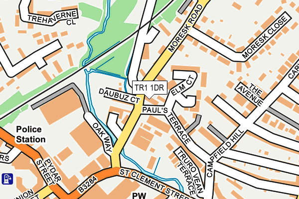 TR1 1DR map - OS OpenMap – Local (Ordnance Survey)