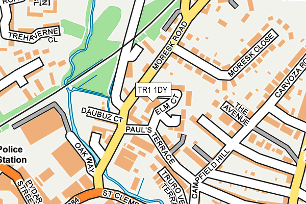 TR1 1DY map - OS OpenMap – Local (Ordnance Survey)