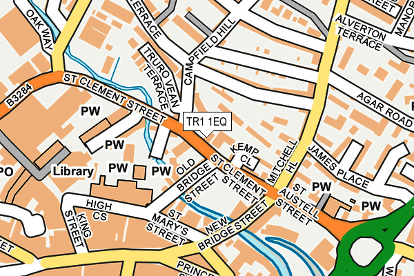 TR1 1EQ map - OS OpenMap – Local (Ordnance Survey)