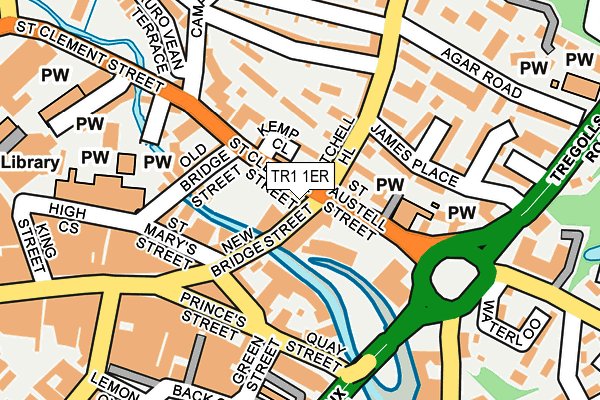 TR1 1ER map - OS OpenMap – Local (Ordnance Survey)