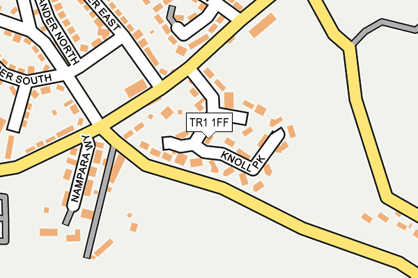 TR1 1FF map - OS OpenMap – Local (Ordnance Survey)