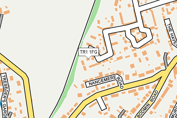 TR1 1FG map - OS OpenMap – Local (Ordnance Survey)