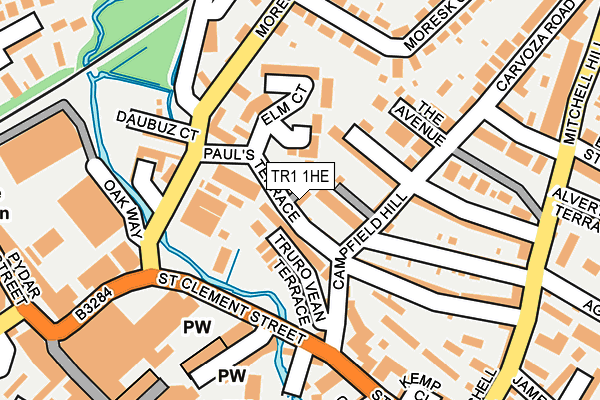 TR1 1HE map - OS OpenMap – Local (Ordnance Survey)