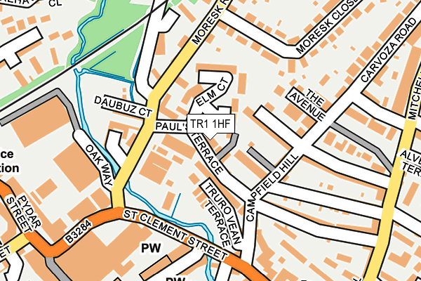 TR1 1HF map - OS OpenMap – Local (Ordnance Survey)