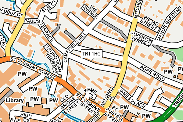 TR1 1HG map - OS OpenMap – Local (Ordnance Survey)