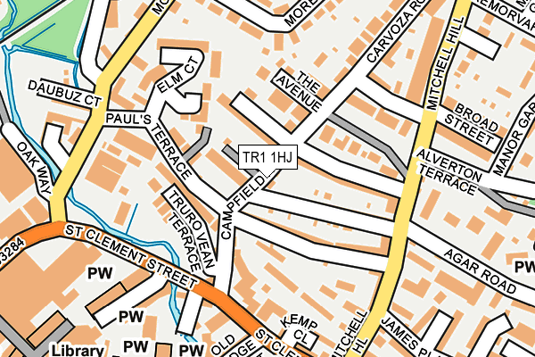TR1 1HJ map - OS OpenMap – Local (Ordnance Survey)