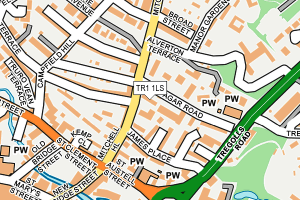 TR1 1LS map - OS OpenMap – Local (Ordnance Survey)