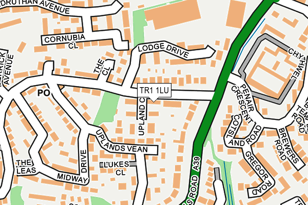 TR1 1LU map - OS OpenMap – Local (Ordnance Survey)