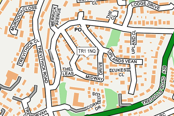 TR1 1NQ map - OS OpenMap – Local (Ordnance Survey)