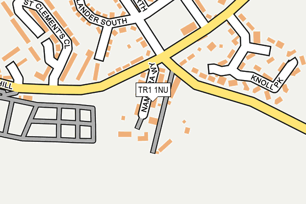 TR1 1NU map - OS OpenMap – Local (Ordnance Survey)