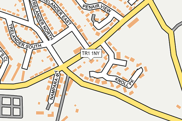 TR1 1NY map - OS OpenMap – Local (Ordnance Survey)