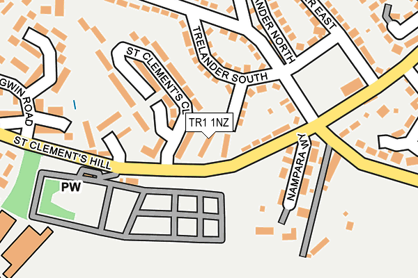 TR1 1NZ map - OS OpenMap – Local (Ordnance Survey)