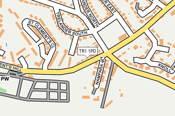 TR1 1PD map - OS OpenMap – Local (Ordnance Survey)