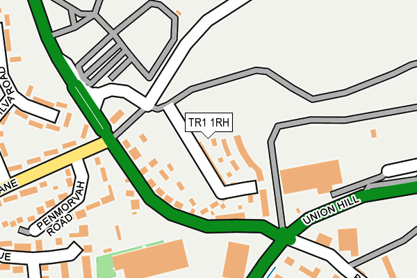 TR1 1RH map - OS OpenMap – Local (Ordnance Survey)