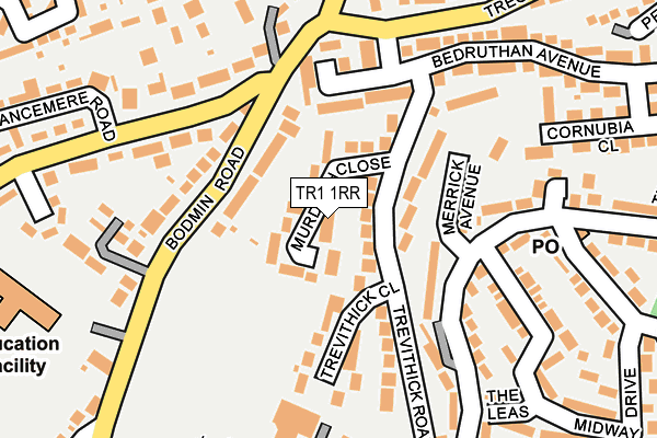 TR1 1RR map - OS OpenMap – Local (Ordnance Survey)