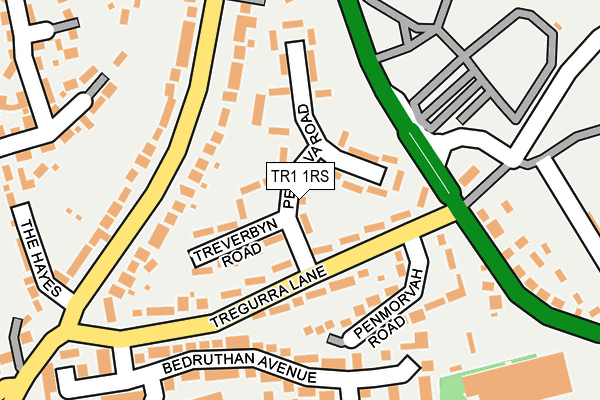 TR1 1RS map - OS OpenMap – Local (Ordnance Survey)