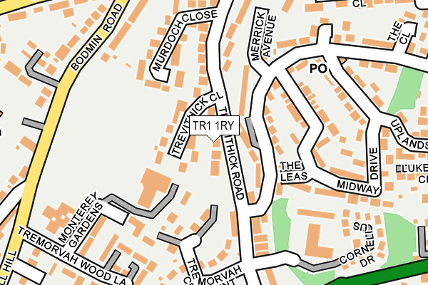 TR1 1RY map - OS OpenMap – Local (Ordnance Survey)