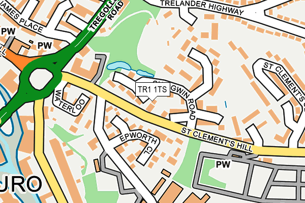 TR1 1TS map - OS OpenMap – Local (Ordnance Survey)