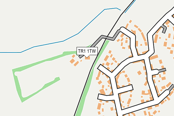 TR1 1TW map - OS OpenMap – Local (Ordnance Survey)