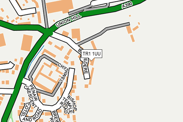 TR1 1UU map - OS OpenMap – Local (Ordnance Survey)