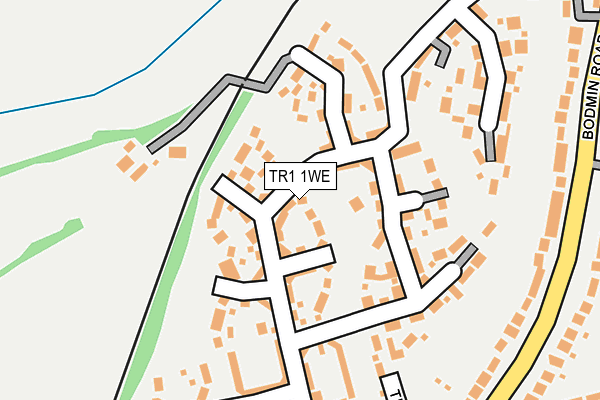 TR1 1WE map - OS OpenMap – Local (Ordnance Survey)