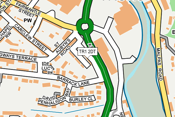 TR1 2DT map - OS OpenMap – Local (Ordnance Survey)