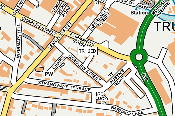 TR1 2ED map - OS OpenMap – Local (Ordnance Survey)