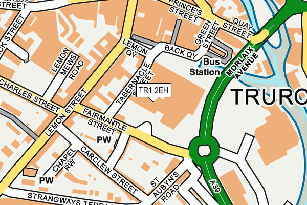 TR1 2EH map - OS OpenMap – Local (Ordnance Survey)