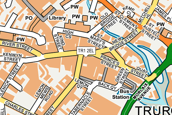 TR1 2EL map - OS OpenMap – Local (Ordnance Survey)