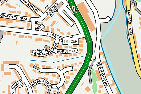 TR1 2EP map - OS OpenMap – Local (Ordnance Survey)