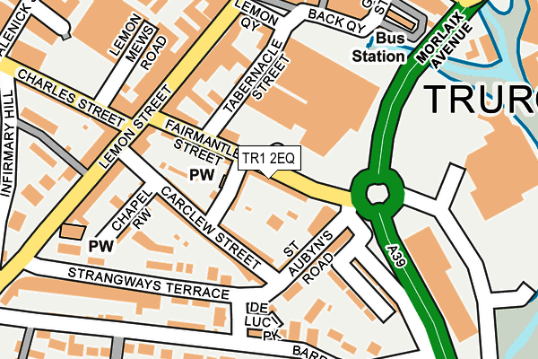 TR1 2EQ map - OS OpenMap – Local (Ordnance Survey)