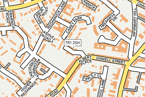 TR1 2GH map - OS OpenMap – Local (Ordnance Survey)