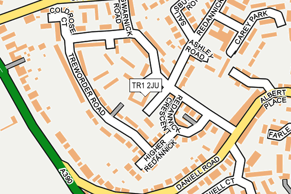 TR1 2JU map - OS OpenMap – Local (Ordnance Survey)