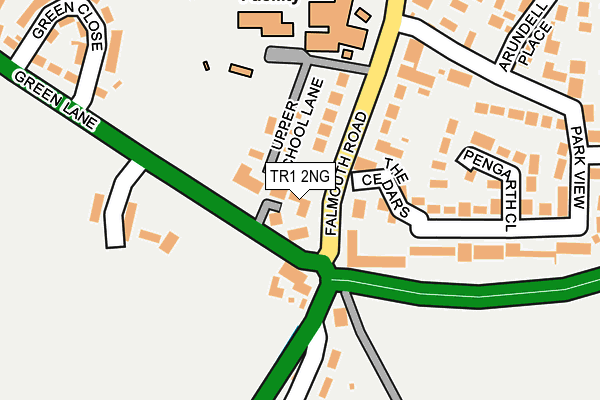 TR1 2NG map - OS OpenMap – Local (Ordnance Survey)