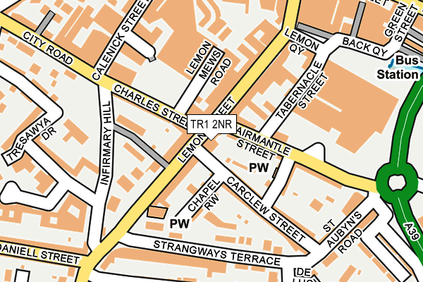 TR1 2NR map - OS OpenMap – Local (Ordnance Survey)