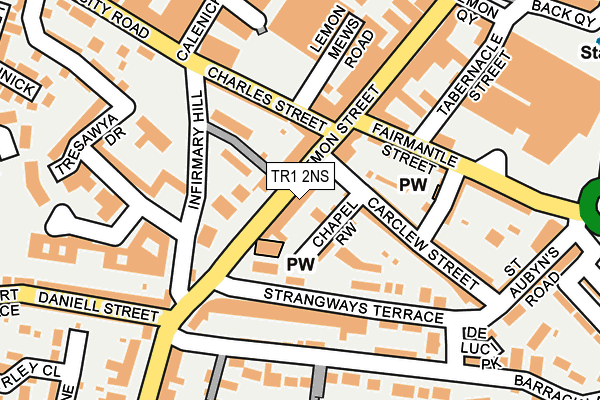 TR1 2NS map - OS OpenMap – Local (Ordnance Survey)