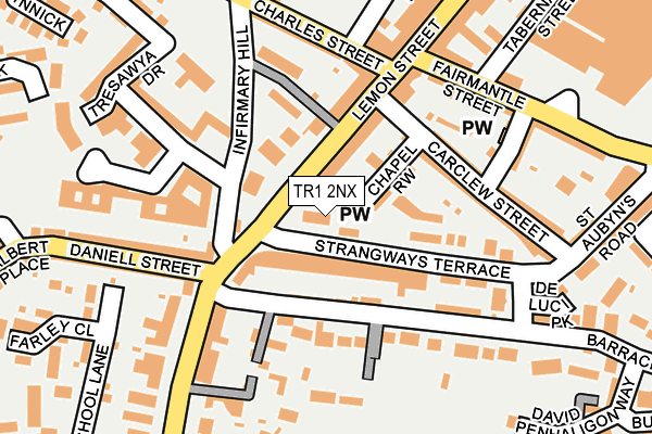 TR1 2NX map - OS OpenMap – Local (Ordnance Survey)
