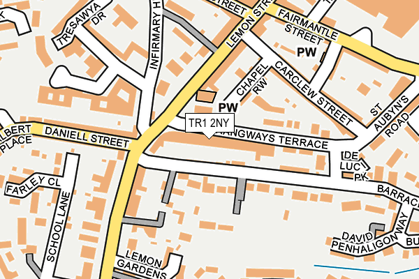 TR1 2NY map - OS OpenMap – Local (Ordnance Survey)