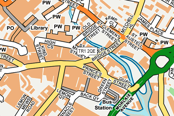 TR1 2QE map - OS OpenMap – Local (Ordnance Survey)