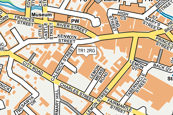 TR1 2RG map - OS OpenMap – Local (Ordnance Survey)