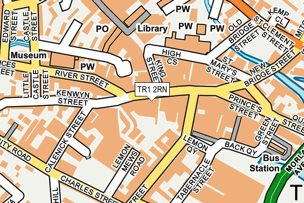 TR1 2RN map - OS OpenMap – Local (Ordnance Survey)