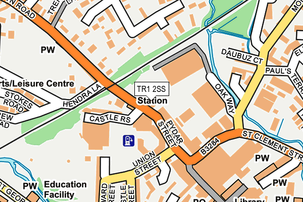 TR1 2SS map - OS OpenMap – Local (Ordnance Survey)