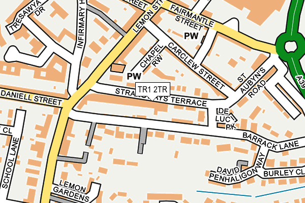 TR1 2TR map - OS OpenMap – Local (Ordnance Survey)