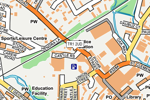 TR1 2UD map - OS OpenMap – Local (Ordnance Survey)