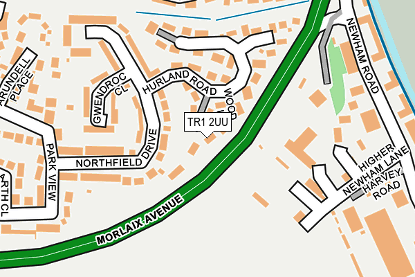 TR1 2UU map - OS OpenMap – Local (Ordnance Survey)