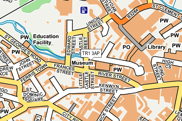 TR1 3AP map - OS OpenMap – Local (Ordnance Survey)