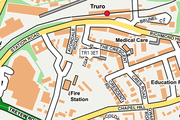 TR1 3ET map - OS OpenMap – Local (Ordnance Survey)