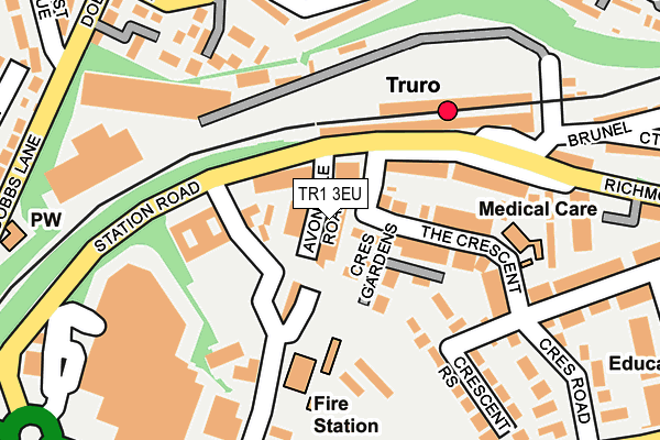 TR1 3EU map - OS OpenMap – Local (Ordnance Survey)